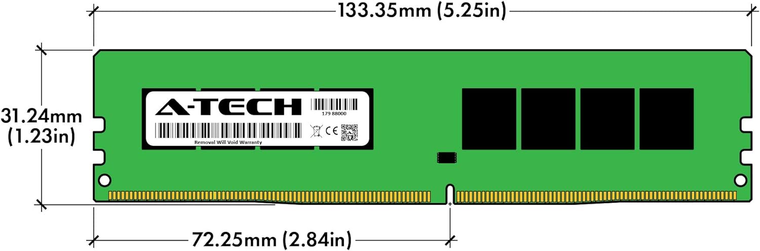 A-Tech 16GB (2x8GB) DDR4 2666 MHz UDIMM PC4-21300 (PC4-2666V) CL19 DIMM Non-ECC Desktop RAM Memory Modules