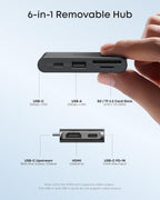 Anker Nano Laptop Docking Station with Detachable Hub  13-in-1 USB-C Triple Display Docking with 2 HDMI+1 DP  10 Gbps USB-C  3 USB-A  Audio  SD/TF  Ethernet  100W Max PD for Dell  Lenovo  HP  and More