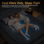 14″ King Hybrid Mattress – Cooler, Quieter & Deeper Comfort, Airflow Foam + Pocket Coils, 2″+ Plush Cushion, Heavy-Duty Support, CertiPUR-US, Fiberglass-Free, Mattress in a Box