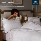 Pacific Coast White Goose Down Pillow, Extra Support Bed Pillow for Side Sleepers, Down Pillow King Size of 1 Pack, 450 Thread Count 100% Cotton Jacquard Fabric, Firm Supportive