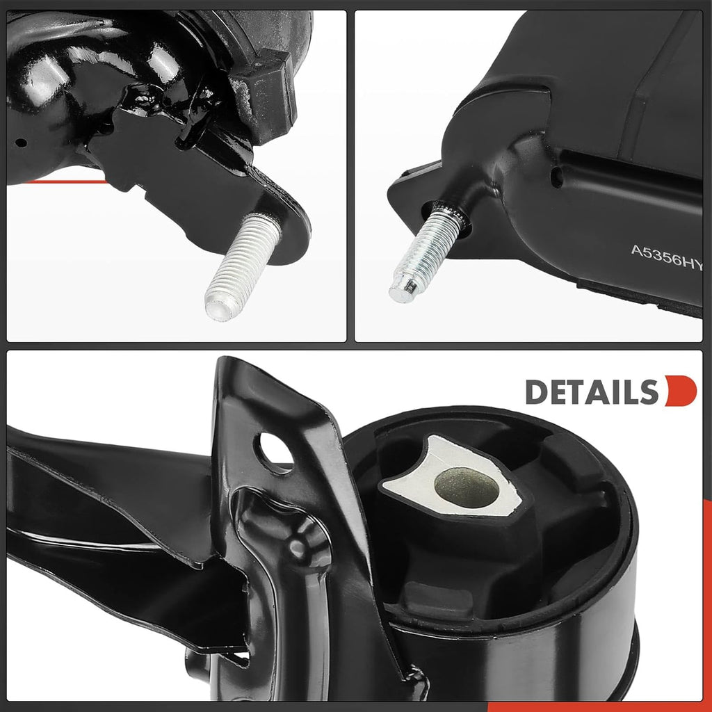 A-Premium 4PCS Engine Motor Mount and Transmission Mount Set Compatible with Chevrolet Malibu 2004-2007 & Pontiac G6 2005-2007 & Saturn Aura 2007-2008  V6 3.5L  Automatic Transmission