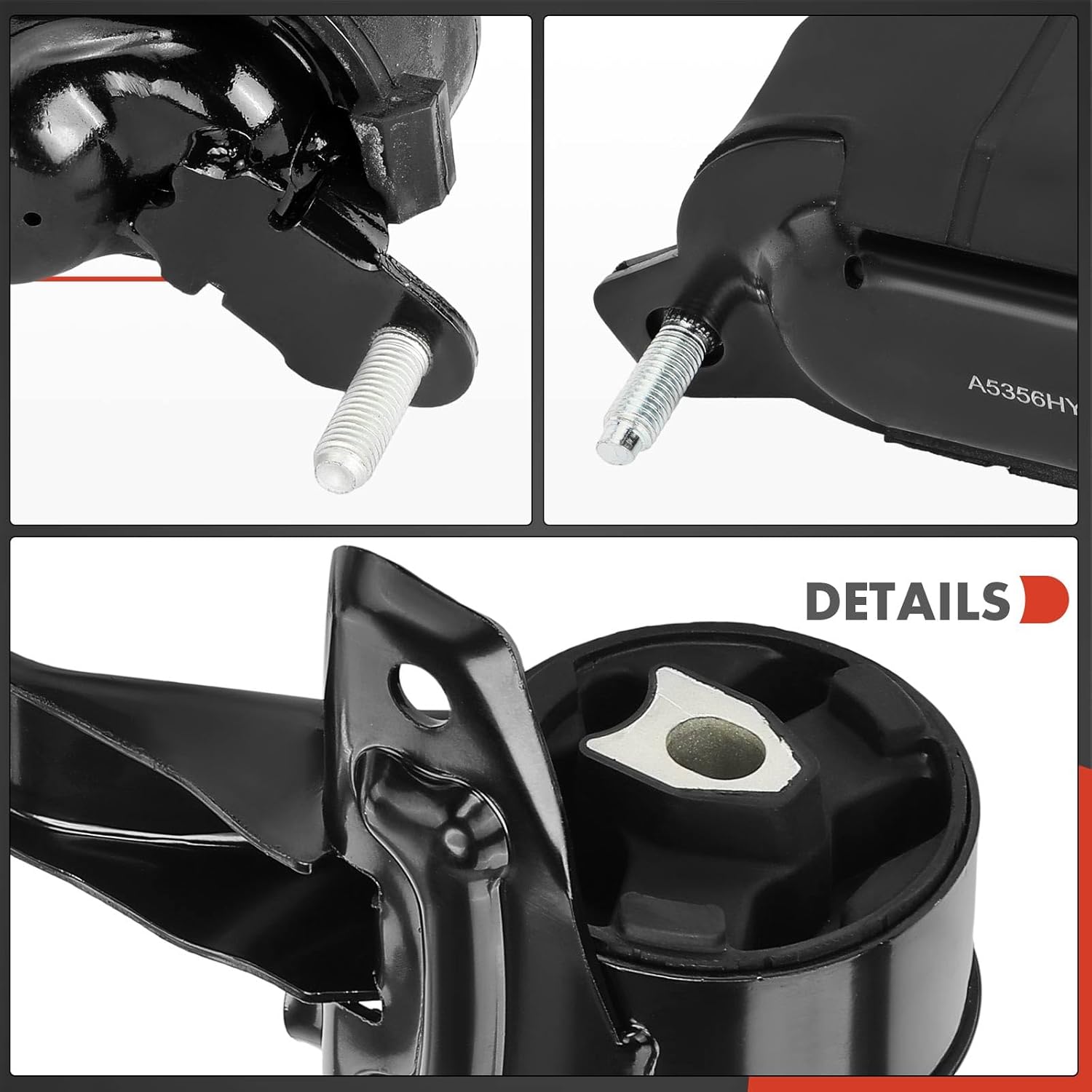 A-Premium 4PCS Engine Motor Mount and Transmission Mount Set Compatible with Chevrolet Malibu 2004-2007 & Pontiac G6 2005-2007 & Saturn Aura 2007-2008  V6 3.5L  Automatic Transmission