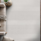 Beverly Rug Micro Loop Large Area Rug White 9x12 Modern Luxury Boho Geometric Durable Indoor Area Rugs for Living Dining Room Office Stain Resistant Non Shedding Casual Indoor Carpet White 9 x 12