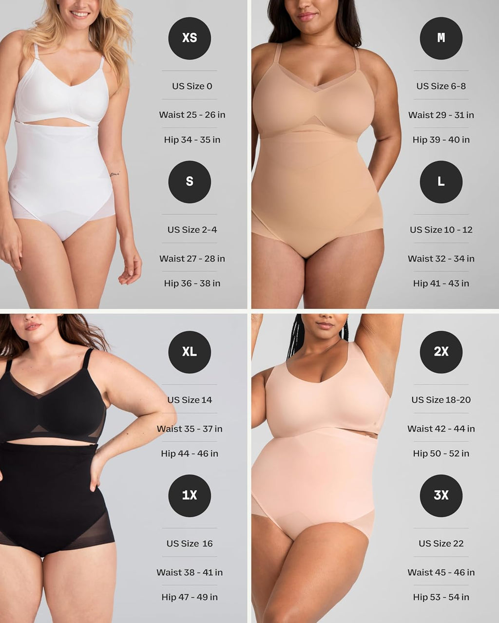 HONEYLOVE Shapewear for Women - SuperPower Brief - High Compression Waist Shaper