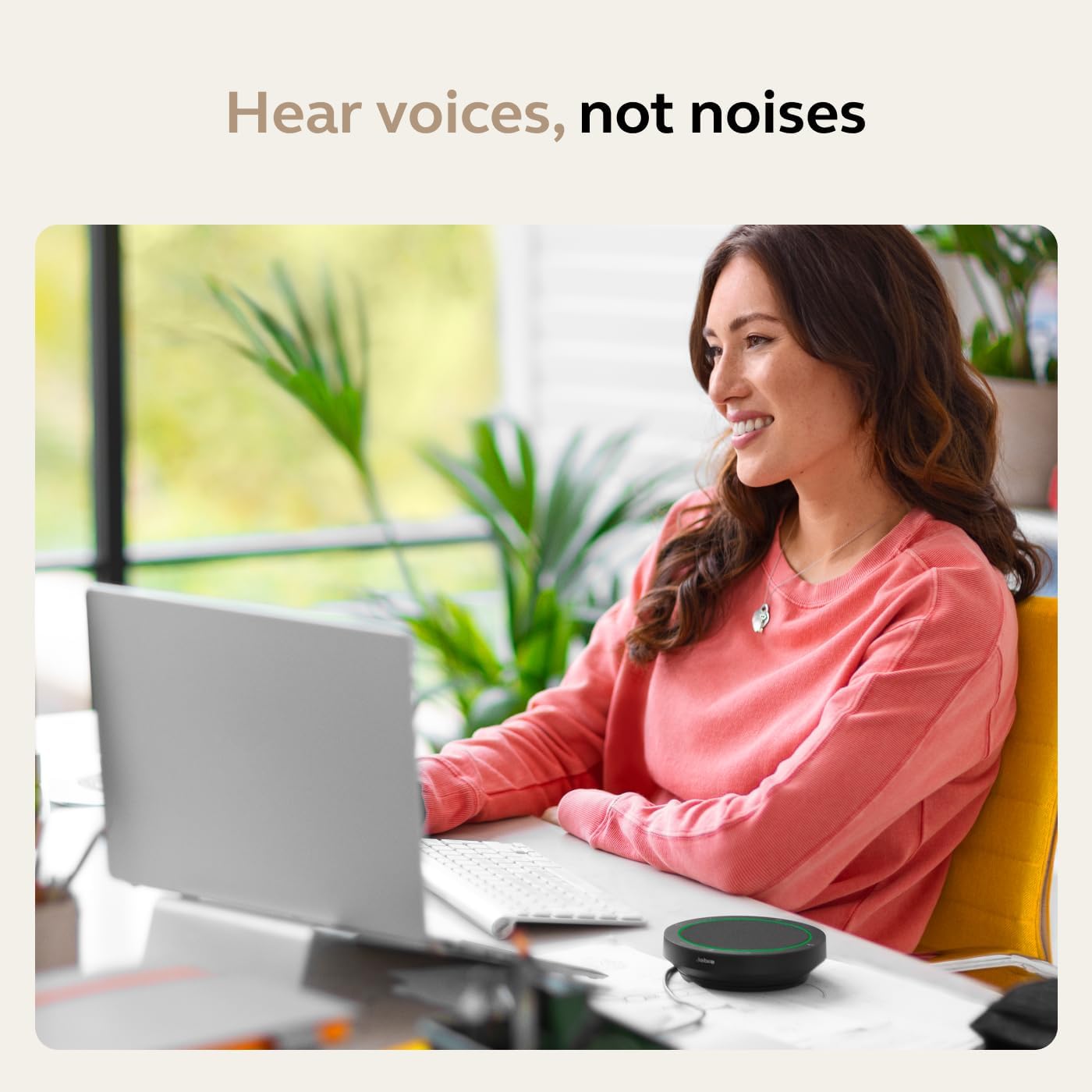 Jabra Speak2 75 (2025 Edition) Wireless Bluetooth Speakerphone - 4 Noise-Cancelling Mics  65mm Speakers - New Linking Feature - USB-C Dongle - Certified for Microsoft Teams - Dark Grey