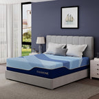 EGOHOME 12 Inch King Size Hybrid Mattress in a Box, Copper Gel Memory Foam for Cool Sleep, Fiberglass-Free, Pressure Relieving, Medium Firm, CertiPUR-US Certified, 80''L x 76''W