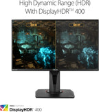 ASUS TUF Gaming VG259QM 24.5” Monitor  1080P Full HD (1920 x 1080)  Fast IPS  280Hz  G-SYNC Compatible  Extreme Low Motion Blur Sync 1ms  DisplayHDR 400  Eye Care  DisplayPort HDMI Black