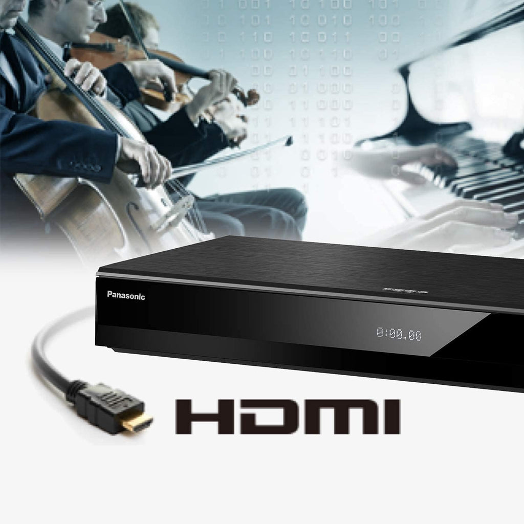 Panasonic Streaming Blu Ray DVD Player  4K Blu Ray Player with Dolby Vision and HDR10+ Ultra HD Premium Video Playback  Hi-Res Audio  Voice Assist - DP-UB820-K (Black)