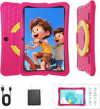 DigiLand Android 15 Kids Tablet,10.1 inch Tablets,6GB RAM+32GB ROM (Expand to TF) Parental Control,Kids Software Pre-Installed,Dual Camera 2MP+5MP,Android Learning Tablet with Proof Case