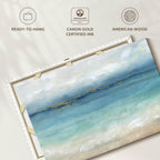 ElephantStock Serene Sea Landscape Wall Art - Horizontal Wrapped Canvas - 1-Piece Hallway Wall Decor - Painting Beach Canvas Print - Blue and White Decor for Wall by Cynthia Coulter - 36" X 24"