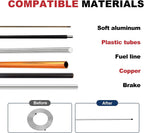 Tubing Straightener Tool for 3/16" to 1.0" Diameters - Universal Brake Line Straightener Compatible with Fuel Lines, Soft Aluminum, Copper Tubing Includes PEX Straightener & Pipe Straightener