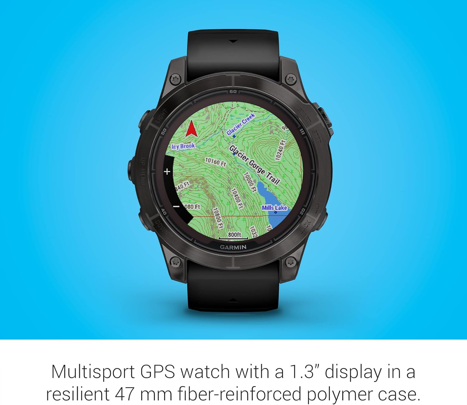 Garmin fēnix 7 Pro Sapphire Solar  Multisport GPS Smartwatch  Built-in Flashlight  Solar Charging Capability  Black
