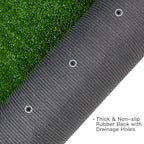 Artificial Grass Turf  10ft x 10ft 0.4" Pile Height  Indoor Outdoor Fake Astroturf Rug Carpet Mat for Balcony Decor Backyard Patio Backdrop Fence Wall Decorations Dogs