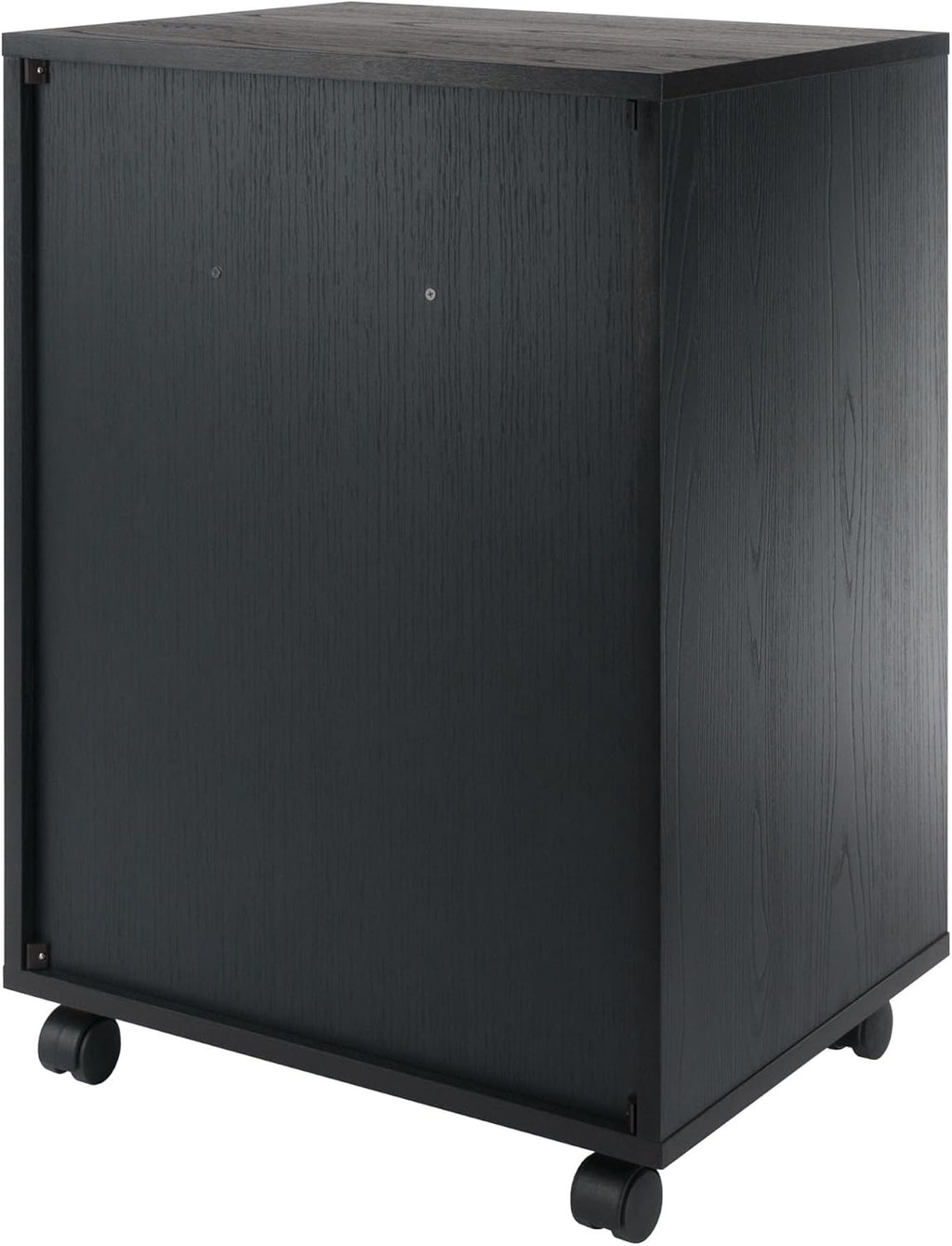 Winsome Halifax Mobile Storage Cabinet with 5 Drawers in Black, Stylish & Functional Home Storage Cabinet for Filing, Kitchen Organization, Moveable Furniture for Office, Dorms, Apartments