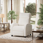 Homall Recliner Chair, Recliner Sofa for Adults, Recliners Home Theater Seating with Lumbar Support, Reclining Sofa Chair for Living Room (Fabric, Beige)