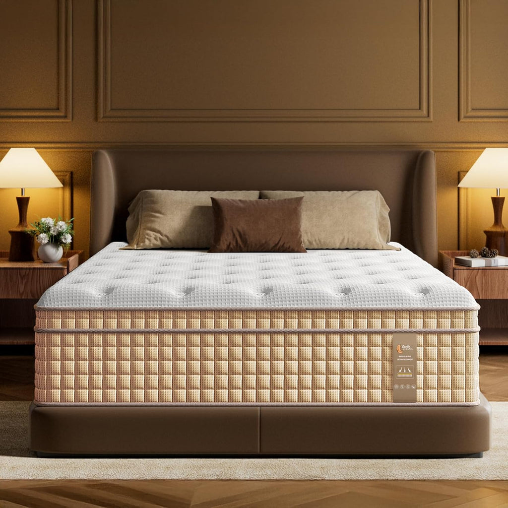 BedStory Firm Full Size Mattress,12 Inch Hybrid Mattresses with Cooling Gel & Pocket Springs for Back Pain Relief and Single, CertiPUR-US Certified, Fiberglass-Free