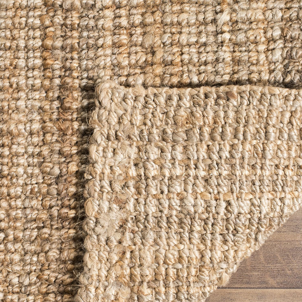 SAFAVIEH Area Rug 9x12 - Natural Fiber Collection - Large - Natural Brown, Handmade Jute, Farmhouse Style, Chunky Textured Thick Pile (NF447A)