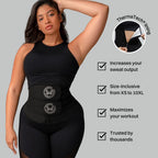 What Waist Vapor Define Band - Sweat Waist Trainer with ThermaTech Fabric - Stomach Wrap for Weight Loss, Sweat & Workouts