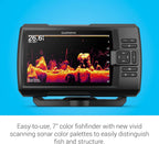 Garmin Striker Vivid 7cv  U.S. with GT20-TM Transducer - Easy-to-Use 7-inch Color Fishfinder and Sonar Transducer  Vivid Scanning Sonar Color Palettes (010-02552-00)