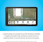Garmin dezl OTR710  Large  Easy-to-Read 7 inch GPS Truck Navigator  Custom Routing  High-Resolution Birdseye Satellite Imagery  Directory of Trucking & Trailer Services (Renewed)