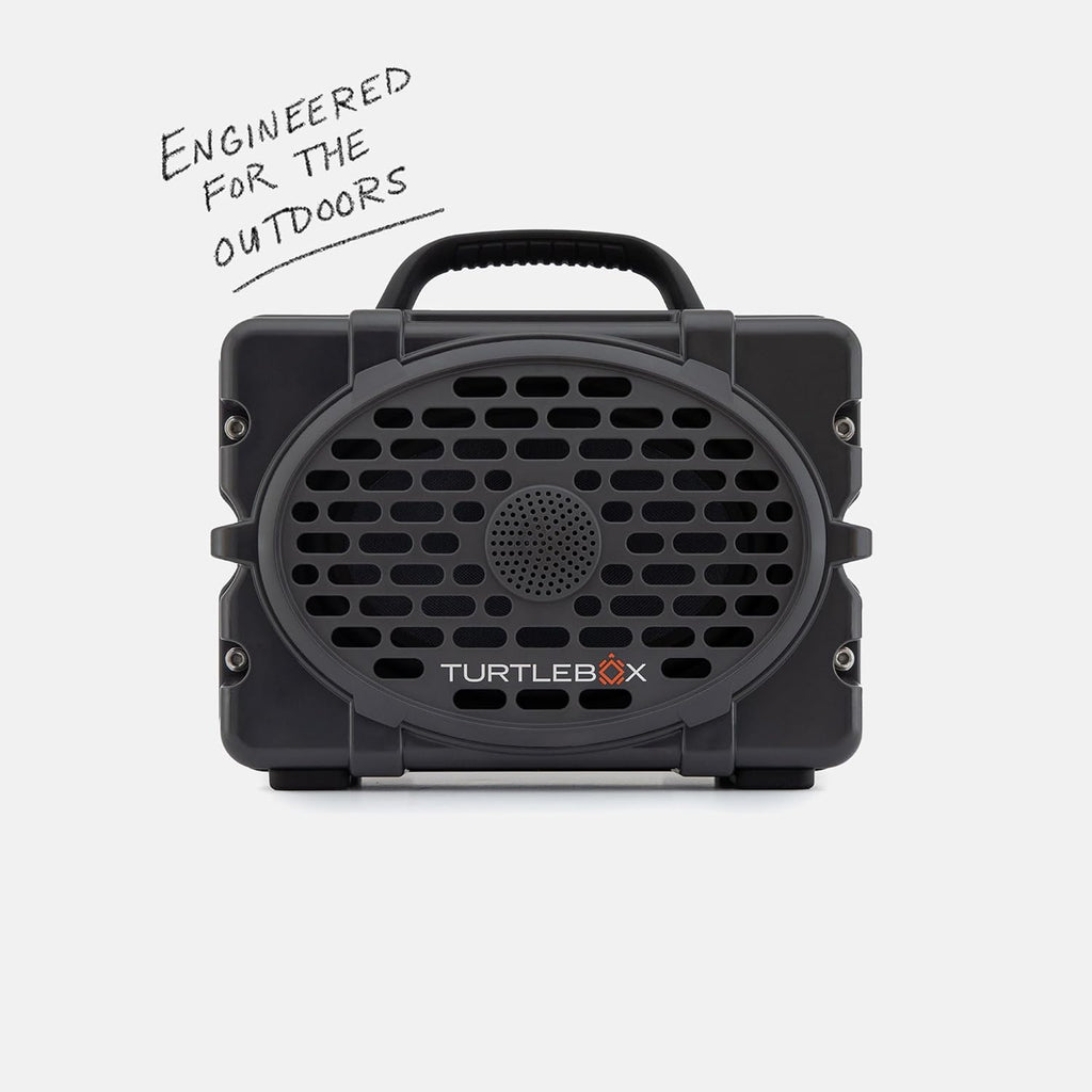 Turtlebox Original Gen 3: Portable Outdoor Bluetooth Speaker – Ultra-Loud (120dB)  Waterproof (IP67)  Rugged  Impact-Resistant  3-Day Battery | Party Mode: Unlimited Pairing for Stereo Sound  Gray