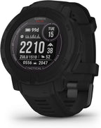 Garmin Instinct 2 Solar  Tactical-Edition  Rugged Outdoor Watch with GPS  with Solar Charging Capabilities  Built for All Elements  Multi-GNSS Support  Tracback Routing and More  Black