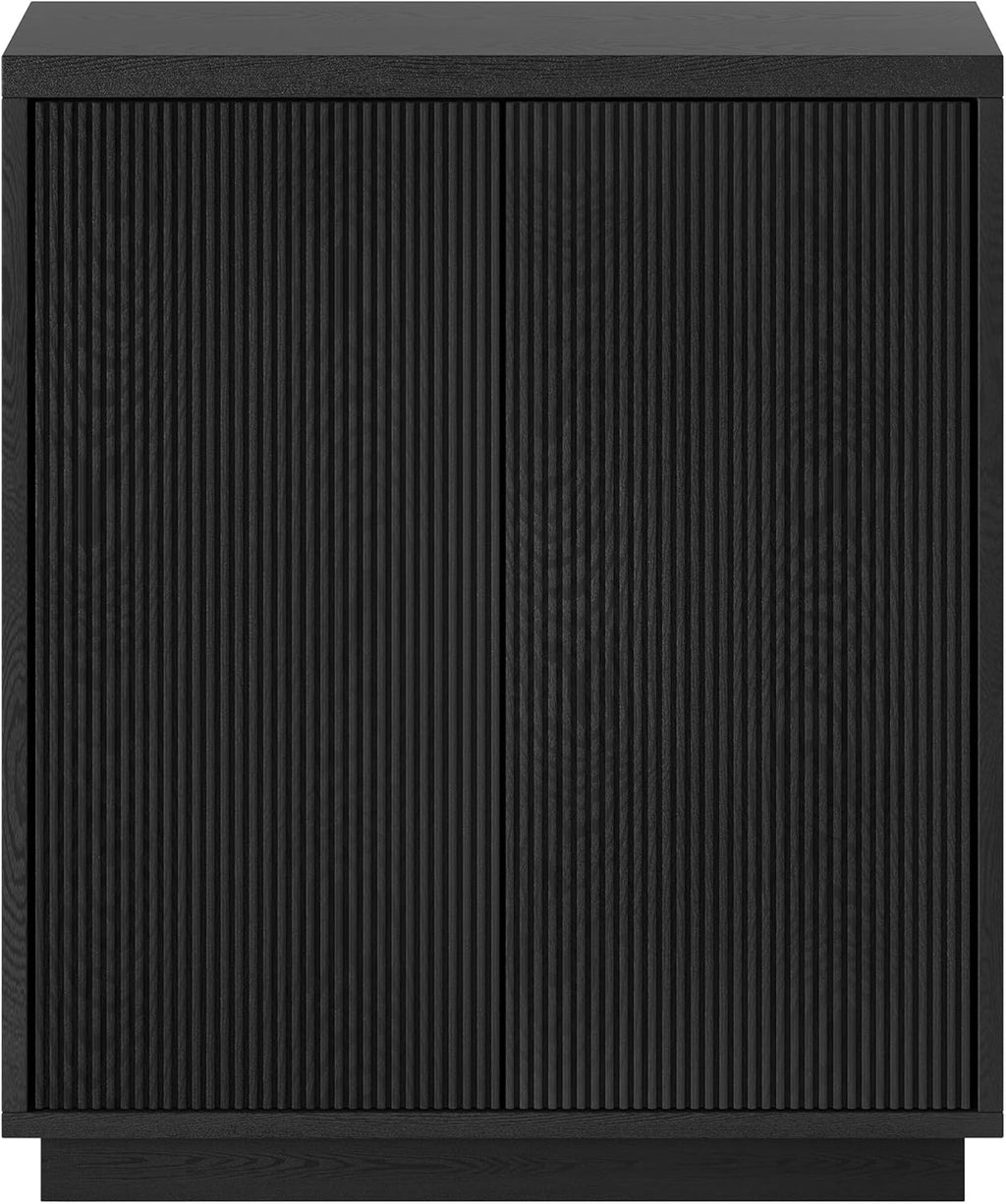 Henn&Hart Alston Accent Cabinet, 28" Wide, Black Grain