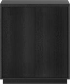 Henn&Hart Alston Accent Cabinet, 28" Wide, Black Grain