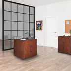 Regency Legacy Stand Up Back to Back Lateral File/Desk- Cherry