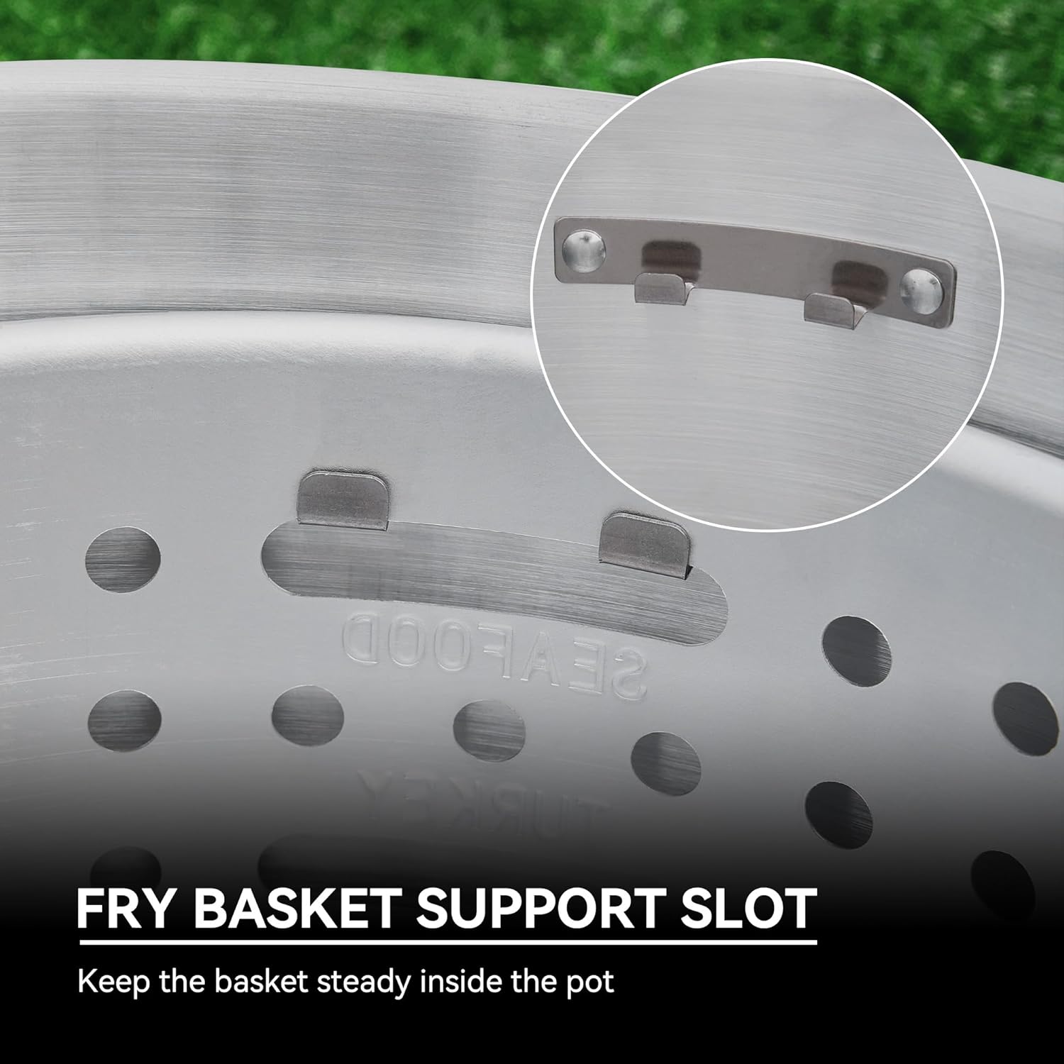 CreoleFeast TFS3010 Propane 30 Qt. Turkey and 10 Qt. Fish Fryer Boiler Steamer Set, 50,000 BTU Burner, Ideal for Outdoor Cooking