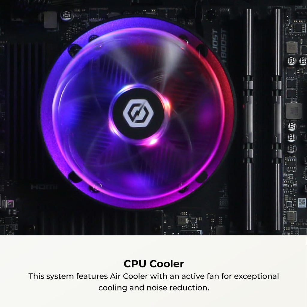 CYBERPOWERPC Gamer Master Gaming PC  AMD Ryzen 5 5500 3.6GHz  Radeon RX 6400 4GB  16GB DDR4  500GB PCIe Gen4 SSD  WiFi Ready & Windows 11 Home (GMA3100A)