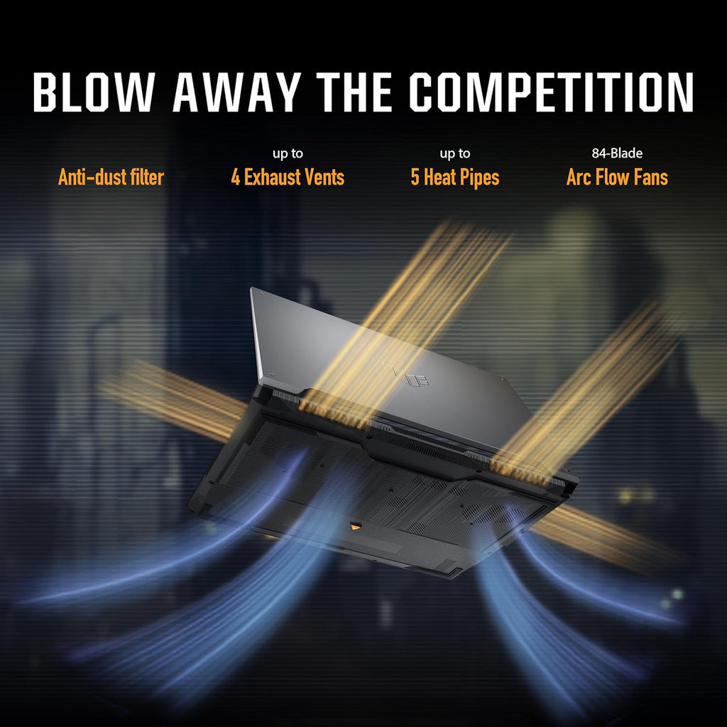 ASUS TUF Gaming F16 Gaming Laptop  16” FHD+ 144Hz IPS-Level 16:10 Display  Intel® Core™ 5 210H  NVIDIA® GeForce RTX™ 4050  16GB DDR5  512GB PCIe Gen4 SSD  Wi-Fi 6  Win11 Home  FX607VU-SS53