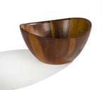 nambe Gourmet Harmony 3 Piece Wooden Salad Bowl Set | Big 12-Inch Salad Bowl with Serving Utensils | Acacia Wood Salad Tosser and Fruit Bowl | Housewarming Gift | Designed by Wei Young
