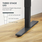 FLEXISPOT E6 MAX Solid Wood 71x30 Inch Dual Motor 3-Stage Heavy Duty Standing Desk, 330lbs Weight Capacity, Height Adjustable Desk w/Cable Management & Wheels(Butcher Block Rubberwood + Black Frame)