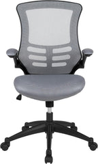 Flash Furniture Kelista Office Chair, Ergonomic, Mid-Back, Dark Gray Mesh with Swivel