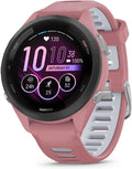 Garmin Forerunner 265S Running Smartwatch  Colorful AMOLED Display  Training Metrics and Recovery Insights  Light Pink and Powder Gray (Renewed)