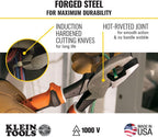 Klein Tools 94130 1000V Insulated Screwdriver Tool Set, Made in USA, with #2 Phillips and 1/4-Inch Cabinet Slim Tips, 2 Insulated Pliers and Wire Stripper