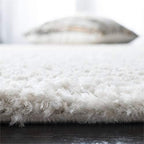 SAFAVIEH August Shag Collection Area Rug - 9' x 12', Beige, Solid Design, Non-Shedding & Easy Care, 1.2-inch Thick Ideal for High Traffic Areas in Living Room, Bedroom (AUG900D)