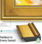 Antique Gold 65" Premiere Deco TV Frame - Compatible ONLY with Samsung The Frame TV and Pro TVs (Fits 2021-2026  LS03A  LS03B LS03C LS03D LS03FA LS03FW)