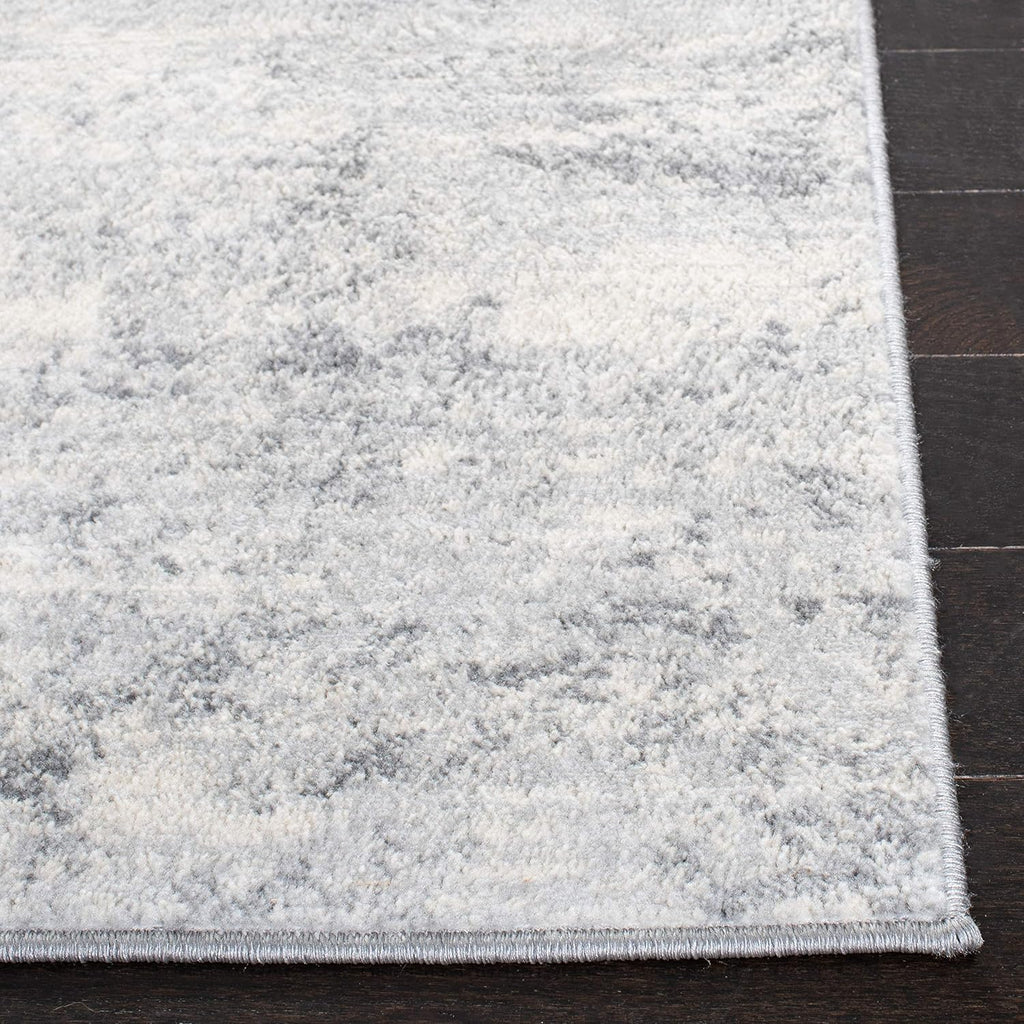SAFAVIEH Brentwood Collection Area Rug - 9' x 12', Ivory & Grey, Modern Abstract Design, Non-Shedding & Easy Care, Ideal for High Traffic Areas in Living Room, Bedroom (BNT822A)
