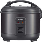 Tiger JNP-S55U-KY 3 Cup Capacity White Rice Cooker with Non-Stick Inner Pot, Retractable Power Cord, and Keep Warm up to 12 hours (Obsidian Black)