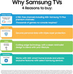 Samsung 65-Inch Class Crystal UHD U8000F 4K Smart TV (2025 Model) Endless Free Content  Crystal Processor 4K  MetalStream Design  Knox Security  Alexa Built-in