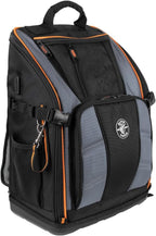 Klein Tools 62482 Tool Backpack, Tool-Station Pro Heavy-Duty Organizer with 27 Pockets, Large Interior, Molded Bottom, Electrician Tool Bag