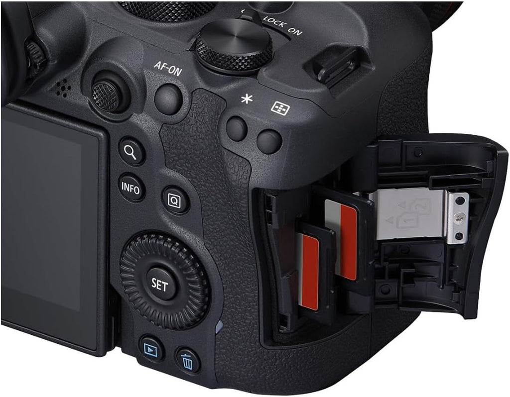 Canon EOS R6 Mark II Mirrorless Camera (Body Only)  Full-Frame Camera  24.2 Megapixel CMOS Sensor  Photo and Video Capabilities  Black