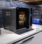 GE Profile™ Smart Indoor Pellet Smoker  with Active Smoke Filtration  5 Smoke Control Settings  WiFi Connected  Electric  Countertop BBQ Appliance  Black
