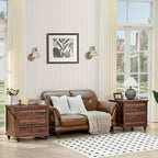 Farmhouse Dresser and Nightstand Set - 3 Piece, 54" Wide Dresser and 24" Nightstands for Bedroom, Living Room, Hallway