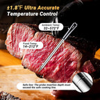 Wireless Meat Thermometer with 4 Probes, INKBIRD WiFi Meat Thermometer Digital Wireless for Rotisserie Grill Oven,Unlimited Range Dishwasher Waterproof Bluetooth Thermometer for iOS & Android
