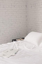 Cozy Earth Luxury Bed Sheet Set - 100% Viscose from Bamboo Fabric, Ultra-Soft & Breathable, Fits Regular & Deep Pocket Mattresses up to 20" - 4 Pieces Queen Sheet Set White