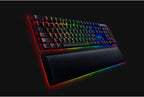 Razer Huntsman V2 Analog Gaming Keyboard: Adjustable Actuation via Analog Optical Switches - Rapid Trigger Mode - Chroma RGB Lighting - Magnetic Wrist Rest - Dedicated Media Keys & Dial - Black