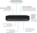 HP Elite Mini 800 MFF Desktop Computer for Business  Intel Core i9-14900  with 32GB DDR5 RAM  2TB PCIe SSD  2 DisplayPort  WiFi 6  RJ-45  wired Keyboard & Mouse & Stand  Windows 11 Pro  Carbon Black